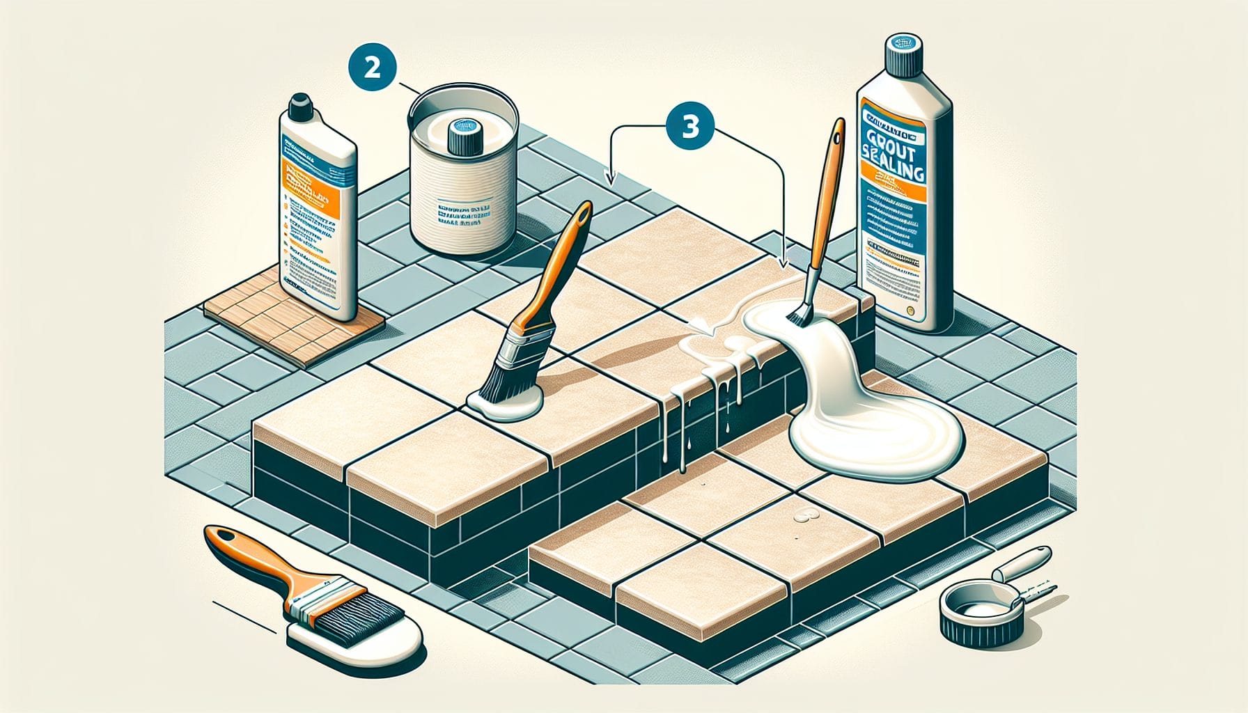 A step by step instructions to apply grout sealant